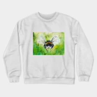 Bee Watercolor Painting Crewneck Sweatshirt